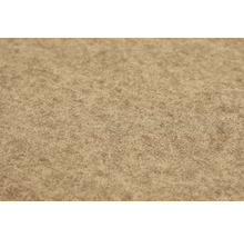 Texture d'un revêtement de sol en feutre aiguilleté beige avec une surface à poils courts.