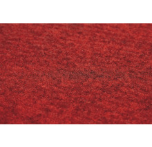 Gros plan sur la texture d un tapis rouge en feutre aiguilleté.