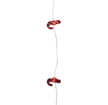 LED-Lichterkette mit Zuckerstangen-Motiv für die Weihnachtsdekoration.