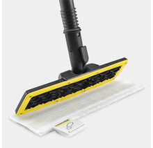Suceur de sol pour nettoyeur à vapeur Kärcher EasyFix avec serpillère en microfibres et Kärcher Logo sur la languette.