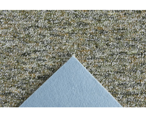 Moquette à boucles avec motif chiné et envers en feutre bleu