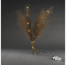 Herbe de la pampa artificielle avec éclairage blanc chaud à piles pour la décoration.