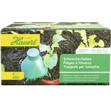 Hauert pièges à limaces, 4 pièces pour 400 mètres carrés, protection efficace contre les limaces, sans danger pour les animaux domestiques.