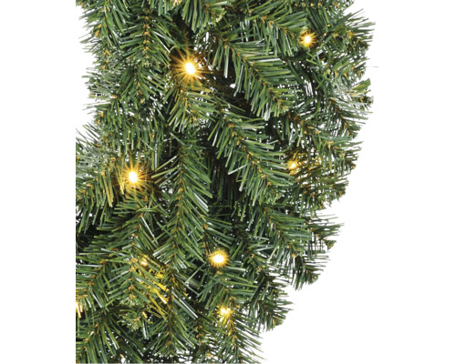 Künstliche Tannengirlande mit warmweissen LED-Lichtern