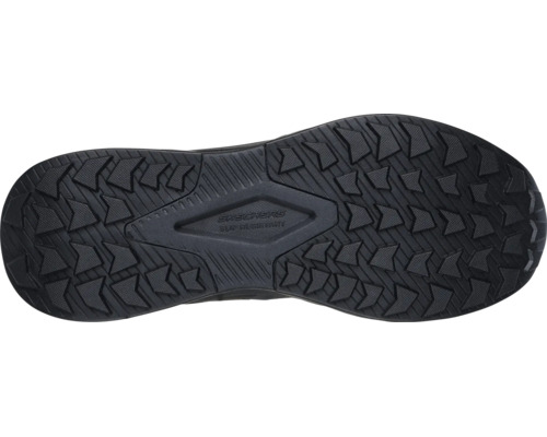 Skechers rutschhemmende Gummisohle mit Profil für Arbeitsschuhe.