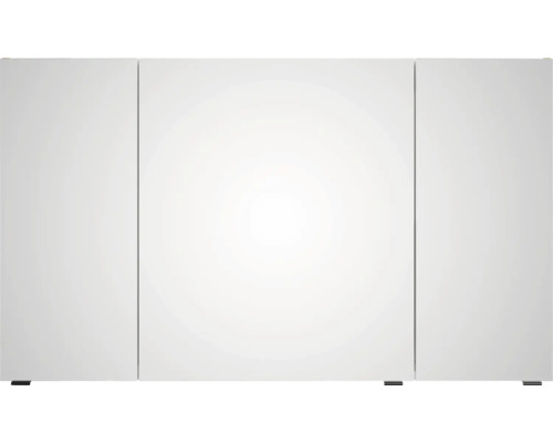 Armoire de toilette à trois portes pour la salle de bains avec poignées étroites