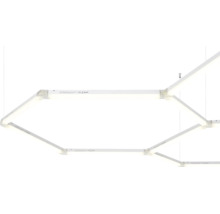 Modulares LED-Beleuchtungssystem in Hexagon-Form.