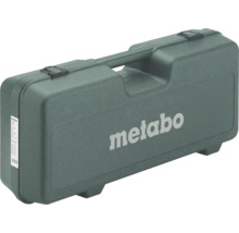 Coffret à outils Metabo en plastique avec poignée et verrous.