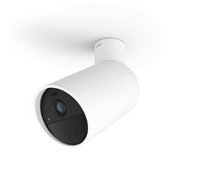 Caméra Philips Hue Secure pour montage au plafond ou mural, blanche.