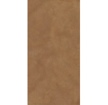 Carreau en grès cérame marron avec surface mate aspect pierre.