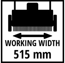 Symbole de largeur de travail 515 millimètres