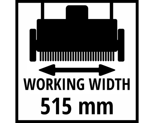 Symbole de largeur de travail 515 millimètres