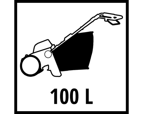 Symbole pour une capacité de ramassage de 100 litres