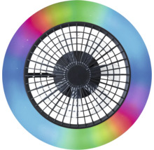 Deckenventilator mit Beleuchtung Salerno schwarz