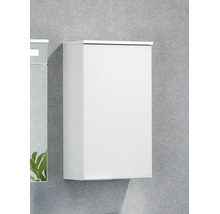 Armoire murale de salle de bain blanc brillant.