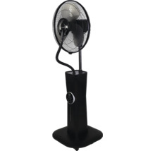 Climatech Standventilator mit Sprühnebelfunktion, Digitalanzeige und Sprühschlauch.