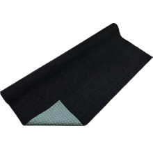 Tapis en feutre noir avec envers antidérapant à motifs pointillés