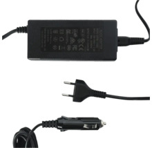 AC-DC-Adapter mit Eurostecker und 12-Volt-Kfz-Stecker