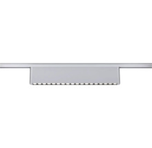 Moderne lineare Leuchte mit Metalloberfläche und mehreren sichtbaren Leuchtdioden.