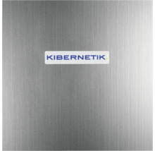 Kibernetik Logo auf einer Oberfläche aus gebürstetem Metall