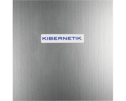 Kibernetik Logo auf einer Oberfläche aus gebürstetem Metall
