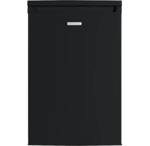 Schwarzer Kibernetik Minikühlschrank mit Griffmulde.