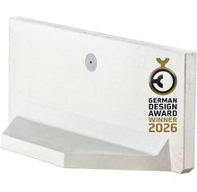 L-Stein Mauerelement aus Beton mit der Auszeichnung German Design Award Winner 2026.