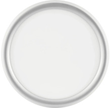 Plafonnier LED rond et plat au design moderne.