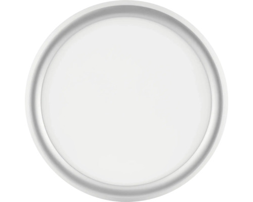 Plafonnier LED rond et plat au design moderne.