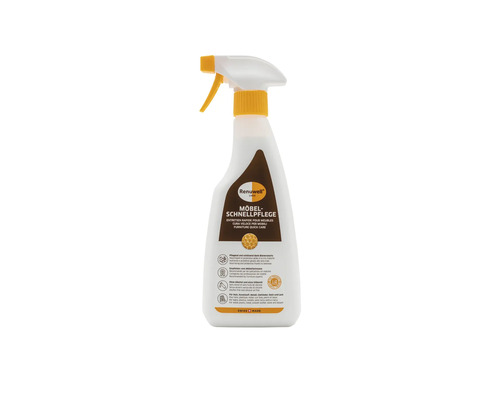 Entretien rapide pour meubles Renuwell en spray pour bois, plastique et métal, à la cire d'abeille, sans huile de silicone.