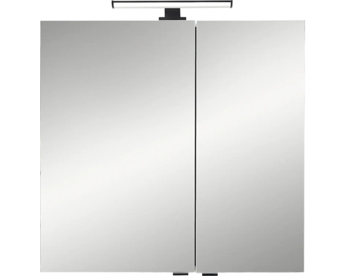 Armoire de toilette à miroir Pelipal LED Quickset 500 lxhxp 67,2 cm x 64 cm x 20 cm couleur sauge IP 44