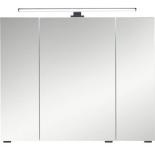 Armoire de toilette à miroir Pelipal LED Quickset 500 lxhxp 80 cm x 64 cm x 20 cm couleur sauge IP 44