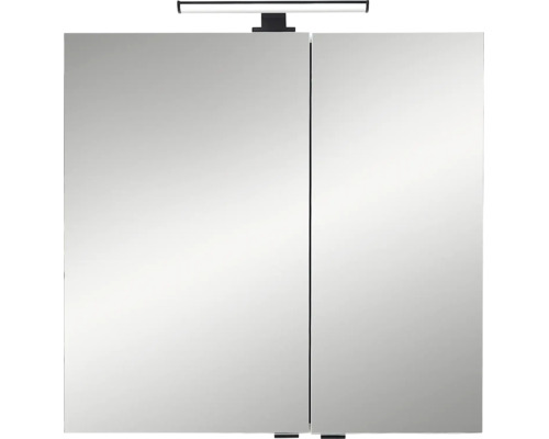 Armoire de toilette à miroir Pelipal LED Quickset 500 lxhxp 67,2 cm x 64 cm x 20 cm blanc IP 44
