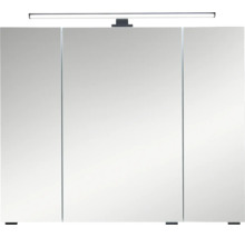 Armoire de toilette à miroir Pelipal LED Quickset 500 lxhxp 80 cm x 64 cm x 20 cm blanc IP 44