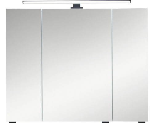 Armoire de toilette à miroir Pelipal LED Quickset 500 lxhxp 80 cm x 64 cm x 20 cm blanc IP 44
