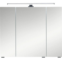 Armoire de toilette à miroir Pelipal LED Quickset 500 lxhxp 80 cm x 64 cm x 20 cm couleur cachemire IP 44