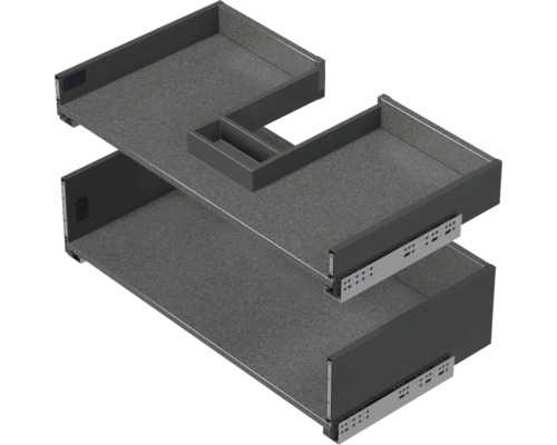 Lavabo Jungborn avec meuble bas QUARANTA l x h x p 60,5 cm x 60,5 cm x 46 cm, couleur de la façade: cotto mat QU 60 2Z A9556
