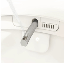 VitrA Dusch-WC Set V-Care Comfort Tiefspüler spülrandlos weiss glänzend mit VitrA Hygiene und VitrA Clean Beschichtung mit WC-Sitz 5674B403-6196