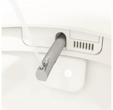 VitrA Dusch-WC Set V-Care Comfort Tiefspüler spülrandlos weiss glänzend mit VitrA Hygiene und VitrA Clean Beschichtung mit WC-Sitz 5674B403-6196