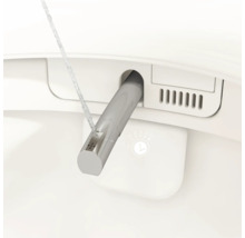 VitrA Dusch-WC Set V-Care Comfort Tiefspüler spülrandlos weiss glänzend mit VitrA Hygiene und VitrA Clean Beschichtung mit WC-Sitz 5674B403-6196