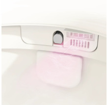 VitrA Dusch-WC Set V-Care Comfort Tiefspüler spülrandlos weiss glänzend mit VitrA Hygiene und VitrA Clean Beschichtung mit WC-Sitz 5674B403-6196