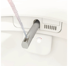 VitrA Dusch-WC Set V-Care Comfort Tiefspüler spülrandlos weiss glänzend mit VitrA Hygiene und VitrA Clean Beschichtung mit WC-Sitz 5674B403-6196