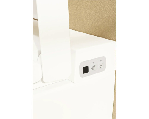 VitrA Dusch-WC Set V-Care Comfort Tiefspüler spülrandlos weiss glänzend mit VitrA Hygiene und VitrA Clean Beschichtung mit WC-Sitz 5674B403-6196