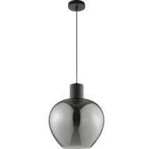 Suspension moderne avec abat-jour en verre rond et suspension par câble