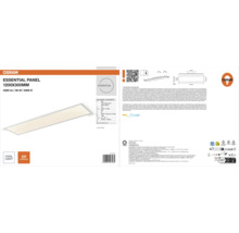 Osram LED Panel Essential, 1200 mal 300 Millimeter, 36 Watt, 4300 Lumen, 4000 Kelvin, kaltweißes Licht, drei Jahre Garantie.