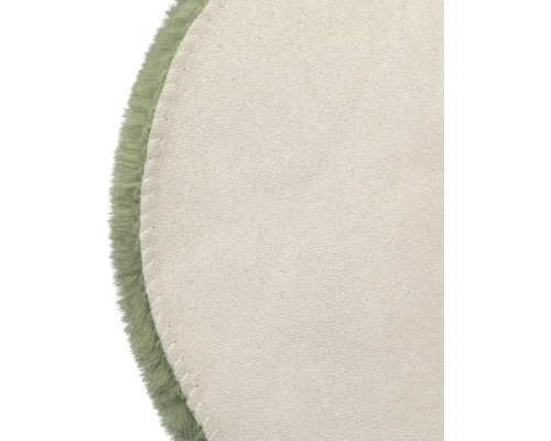 Fourrure synthétique Romance Shape sauge lavable 55x80 cm