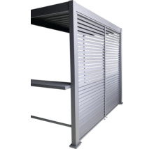 Lamellen-Seitenwand für Pergola oder Pavillon aus Aluminium.