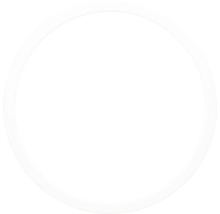 Plafonnier LED rond et plat avec cadre sobre.