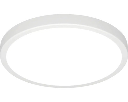 Plafonnier LED rond au design plat et moderne.