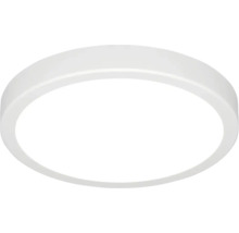 Plafonnier blanc rond au design plat.